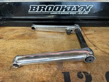 Premium 3 piece BMX DJ cranks 175mm CHROME 19mm 19x48 spindle