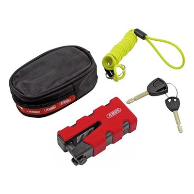 ABUS GRANIT SLEDG 77 Sold Secure Gold Motorrad Disc Schloss Rot