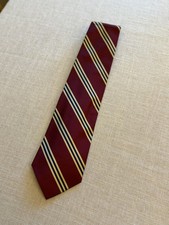 NWT Brooks Brothers Makers Maroon Gold Stripe...
