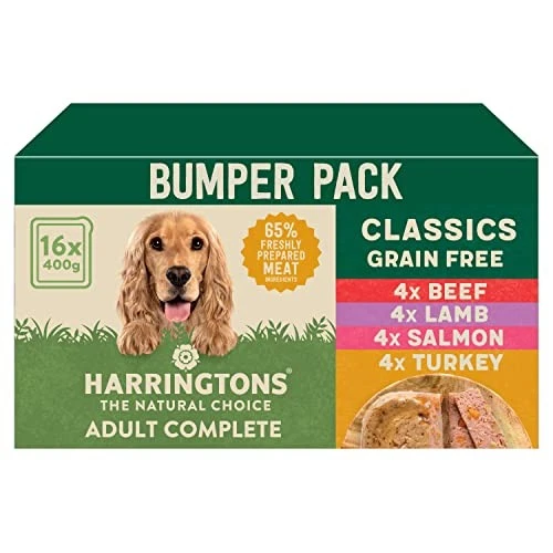 Harringtons Complete Wet Tray Grain Free Hypoallergenic Adult Dog Food Classics