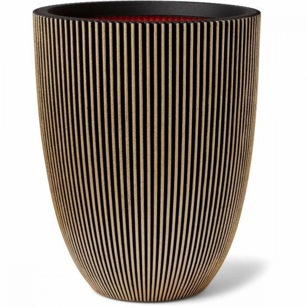 3991318 Capi Europe Vaso Capi Europe Dorato Plastica Rotondo Ø 27 cm