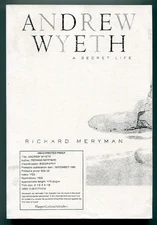 Richard MERYMAN / Andrew Wyeth A Secret Life Uncorrected Proof 1st 1996