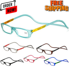 Magnetic Reading Glasses Rotating Presbyopia Eyewear Clear Frame Men UK