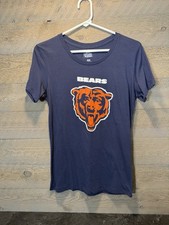 Majestic Fan Fashion Chicago Bears Graphic Logo Tee T-Shirt Women's M