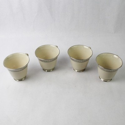 Lenox Bone China Teetassen Set 4-teilig Charleston Floral Fuß 3.25'' Höhe