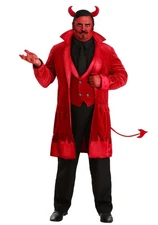 Exclusive Men's Plus Size Debonair Devil Costume