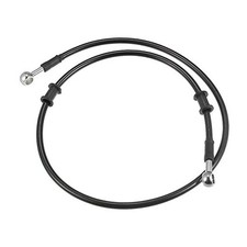 100cm 39.37" Length 10mm ID Motorcycle Hydraulic Brake Line Oil Hose Black