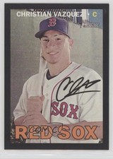 2016 Topps Heritage High Number Wal-Mart Black Border Christian Vazquez 3c7