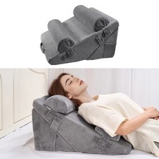 Orthopedic Bed Wedge Pillow 4 Pcs Adjustable for Back Leg Neck Sleep GERD