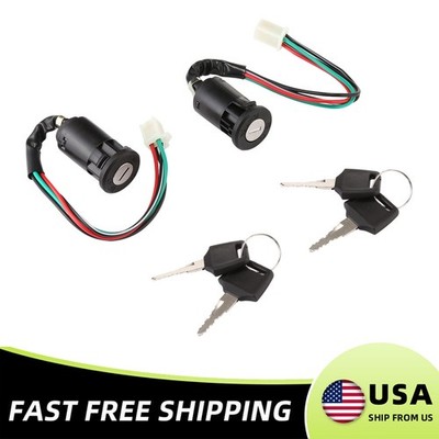 Chinese ATV Quad 4 Pin Key Switch For Dirt Bike Scooter Go Kart Universal Fit