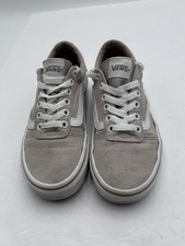 VANS Ward Summer Canvas Sneakers Taupe Waffle Rubber Soles, 500714 Women US 6