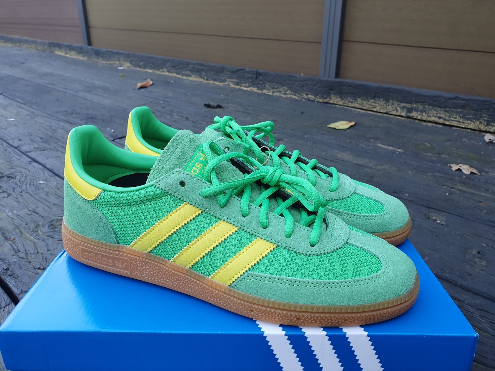 Adidas Pallamano Speciale Energy Green Gum UK 9.5, 10, 10.5 JH5444 foto 3