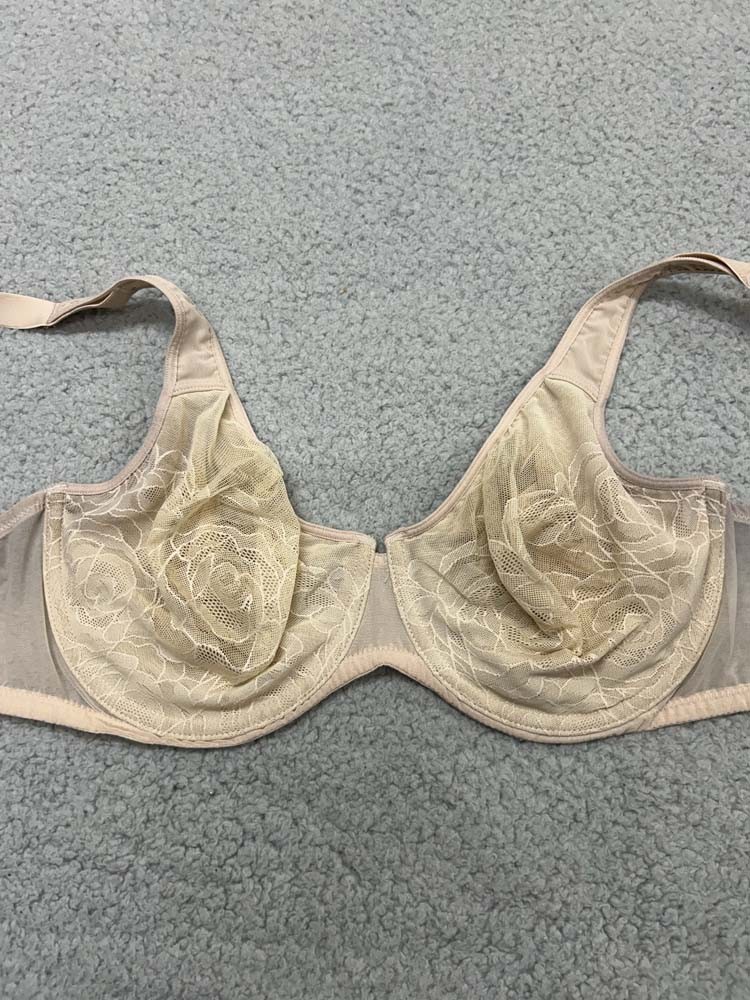 Wacoal Bra 38D Minimizer Bra 855225  Stark Beauty Lace Full Coverage Underwire