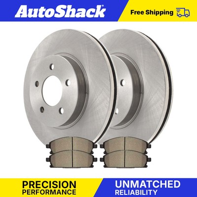Front Disc Brake Rotors with Pads Set for 2004-2009 Nissan Quest 3.5L V6