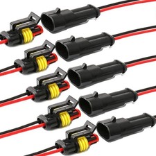Way Car Waterproof Electrical Connector,16 AWG 2 pin Plug Auto Electrical Wir...