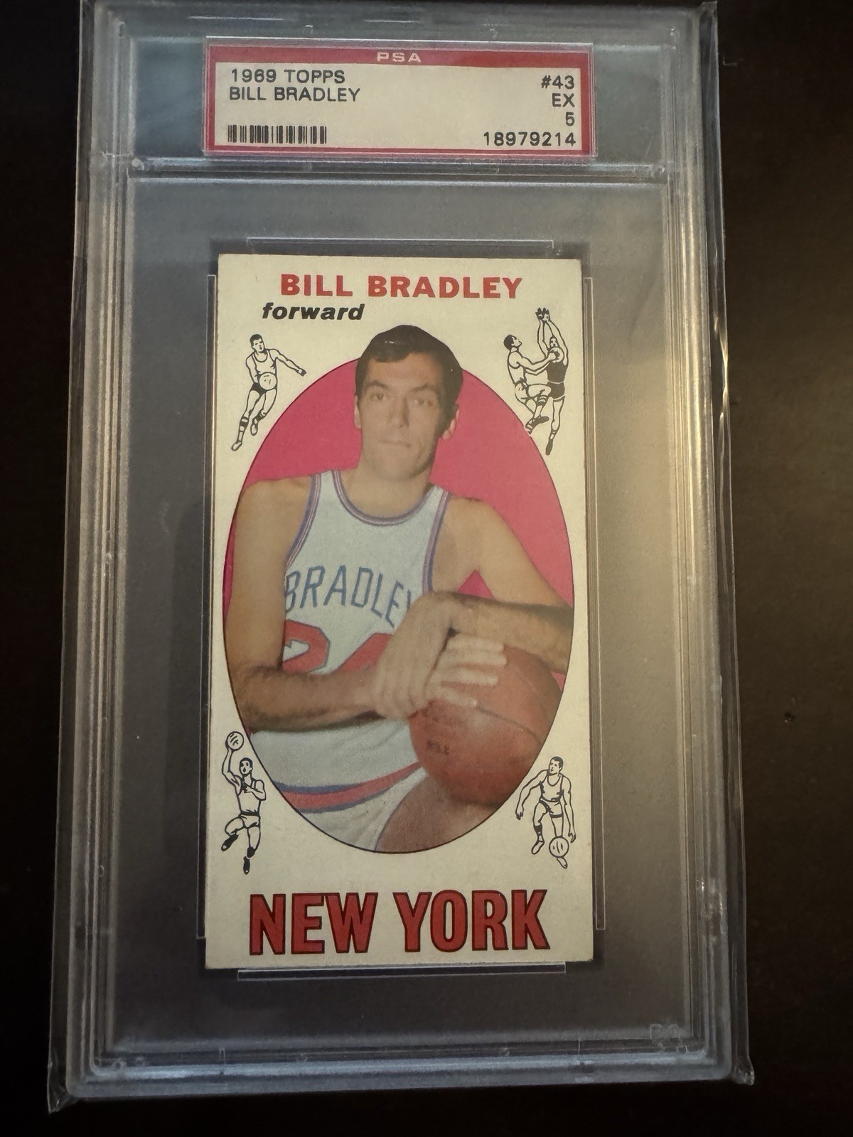 1969 Topps Bill Bradley #43 PSA 5 Ex