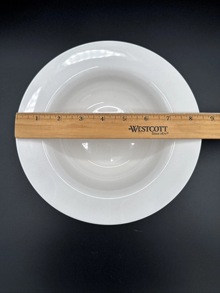 Pier 1 Imports White Porcelain Soup Pasta Bowl 8.5” New Essentials Classic Set-2 - Image 4 of 4