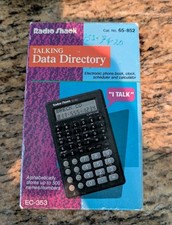 1990's Vintage Radio Shack Talking Data Directory EC-353 POCKET ORGANIZER