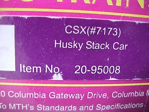 Coche Husky Stack escala O MTH 20-95008 CSX - Sea Land | Zustand: New