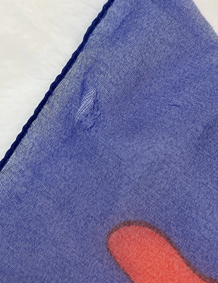 Bufanda De Colección Cacharel Paris Lou Lou Perfume Abstracto 34"x34" CUADRADO Foto 4 de 4