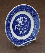 Vintage  7 1/4" Homer Laughlin Blue Willow Plate