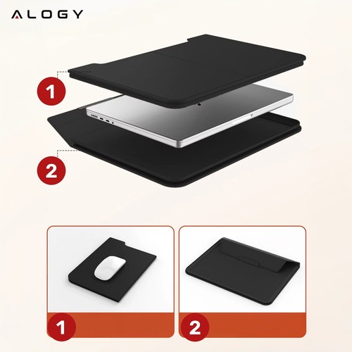 Sacoche multifonction pliable pour ordinateur portable MacBook 15/15,6/16,1 - Photo 4/13