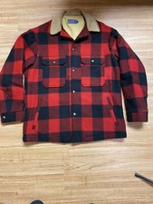 Pendleton Wool PNW Cruiser Jacket M MADE IN USA OG Mackinaw Wool Buffalo Plaid
