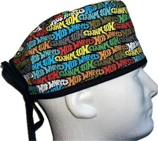 RARE Hot Wheels Colorful Scrub Hat Chemo Cap