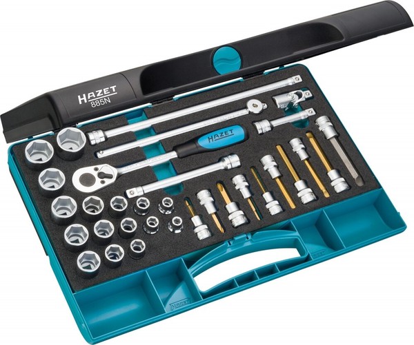 Hazet SteckschlüSselsatz Metrisch 3/8 Zoll 10Mm 32-Teilig 885N-image