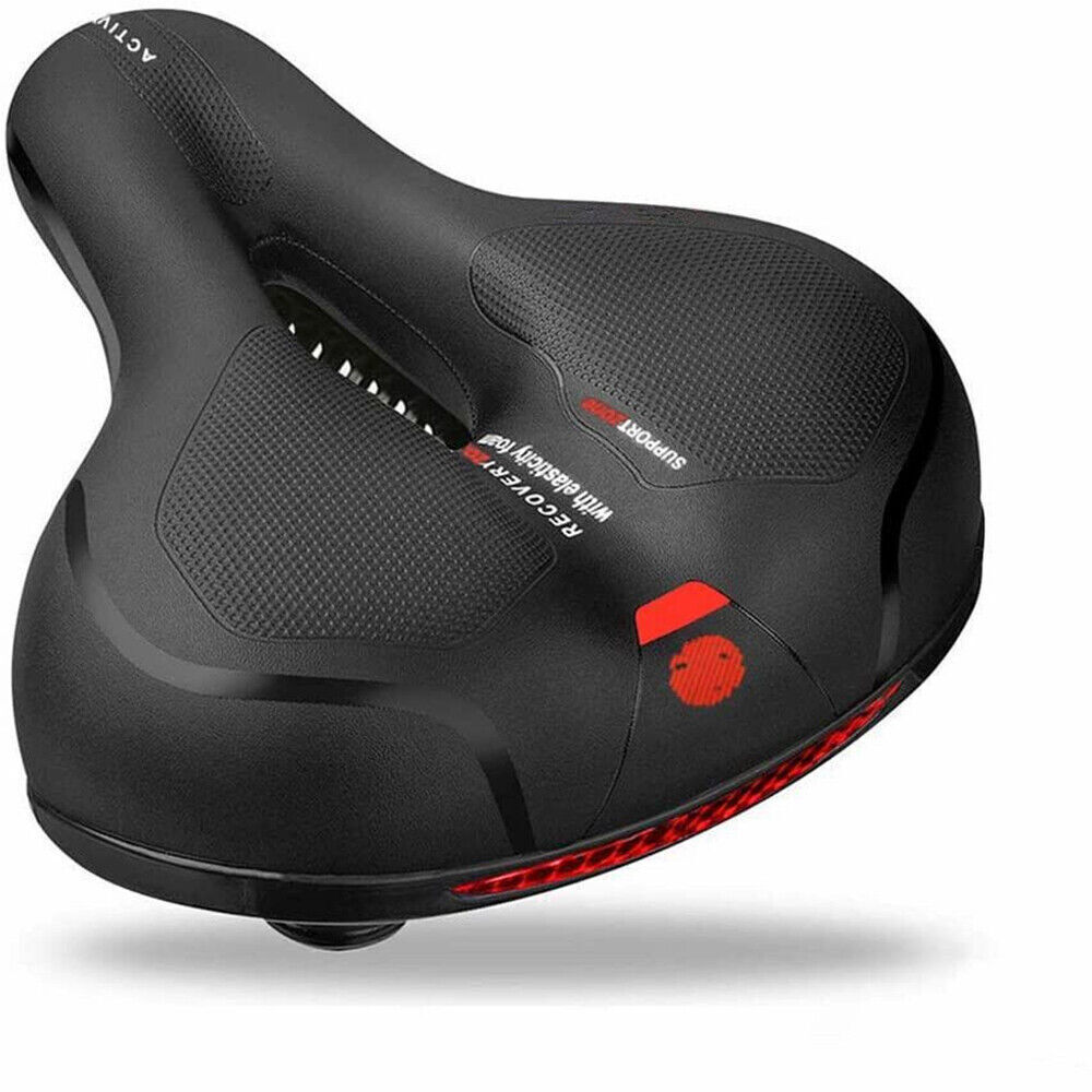 Fahrradsattel Ergonomischer Sitz Gel Memory-Schaum Rückstrahler Federung Bequem