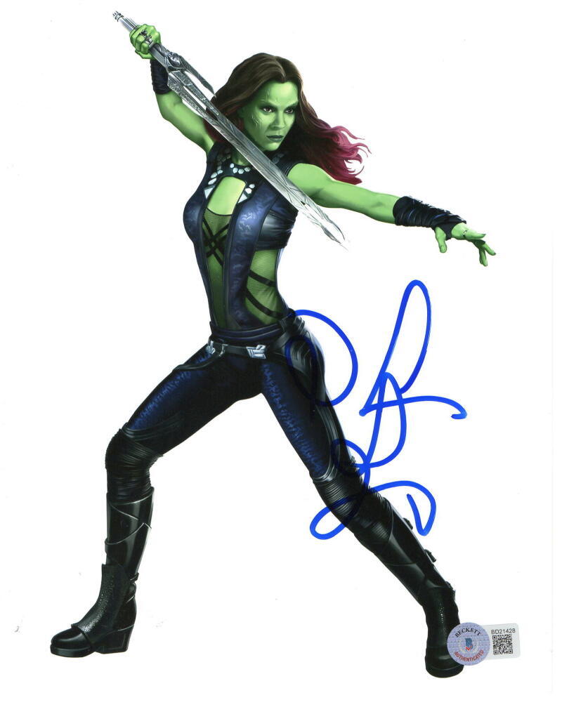 ゾーイサルダナ　アバター　サイン　オートグラフ　8×10インチ ガモーラ ZOE SALDANA SIGNED 8X10 PHOTO GAMORA GUARDIANS OF THE GALAXY