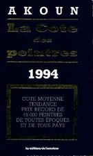 La cote des peintres Akoun 1994 - Jacky-Armand Akoun - V294387