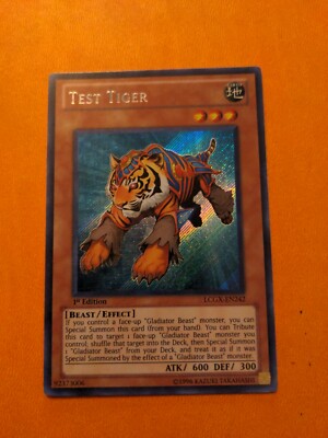 Yugioh Test Tiger LCGX-EN242 1st Edition Secret Rare - NM | eBay