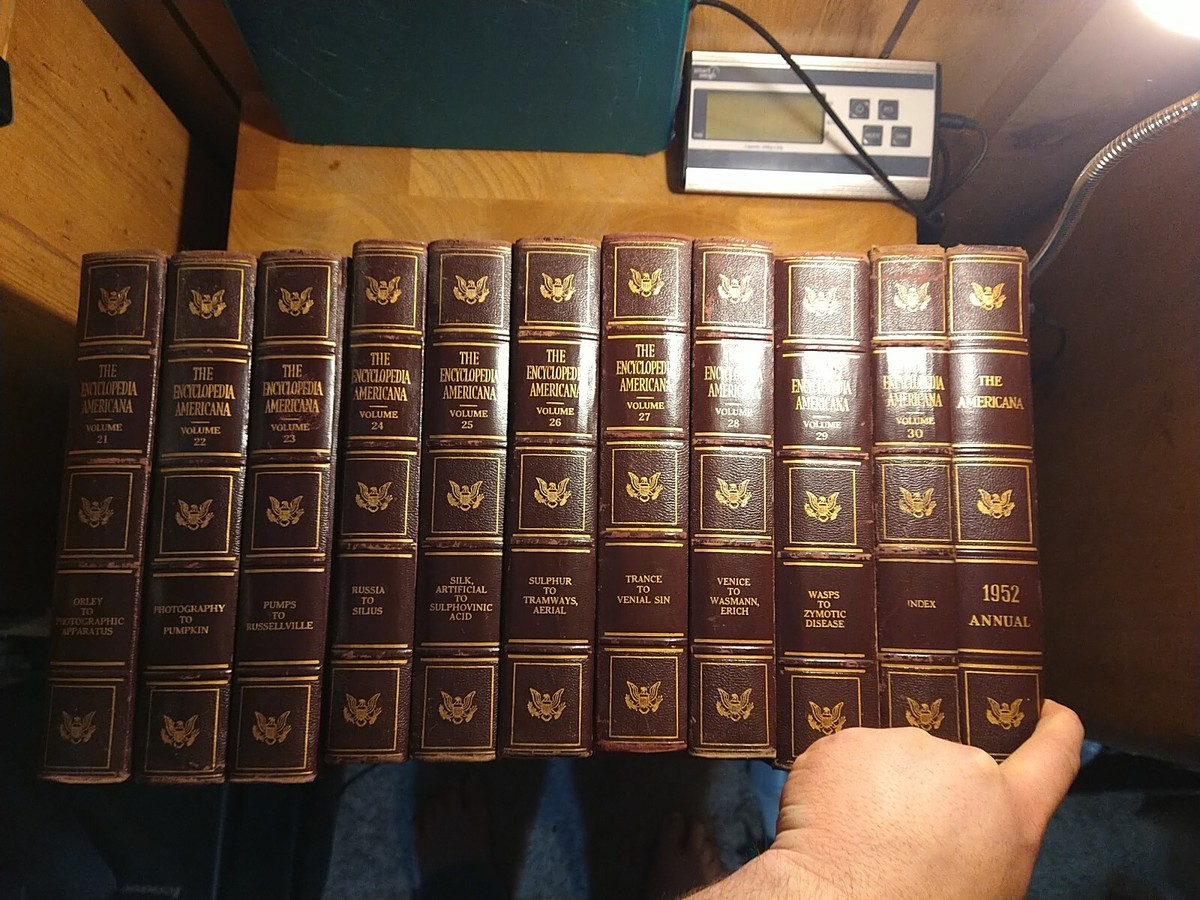 The Encyclopedia Americana (1951) Lot of Vol 21-30+1, Orley-Index