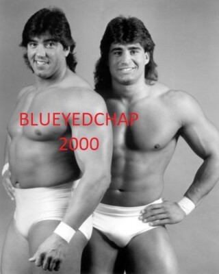 TOM ZENK & RICK MARTEL WRESTLER 8 X 10 WRETSLING PHOTO AWA WWF WCW