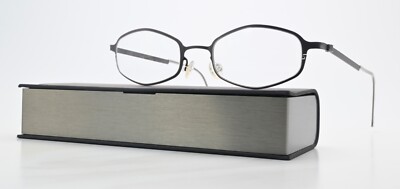 LINDBERG Brille Mod 5105 Grau Seidenmatt Sechseck Fein Strip Titanium Denmark