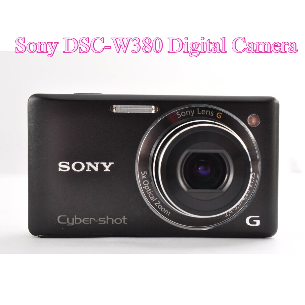 Sony DSC-W380 Digital Camera 14.1MP CCD Vintage Black with