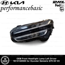 OEM Front Headlight Lamp Left Driver 92101G9500 for Hyundai Genesis G70 22-23 