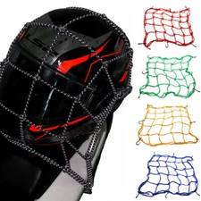 High-Elastic Cargo Net Storage Rack Bungee Net with 6 Hooks for Motorcycle Bike