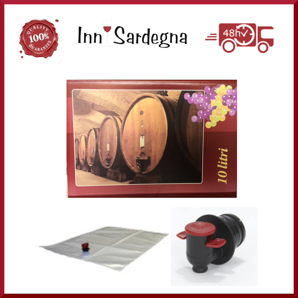 Bag In Box Cartone 10lt Con Stampa 560/pa - Inderst - Foto 9