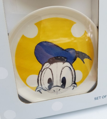 Disney x Cath Kidston Set Of 4 Coasters Mickey Mouse Royal Stafford Earthenware - Picture 7 of 17