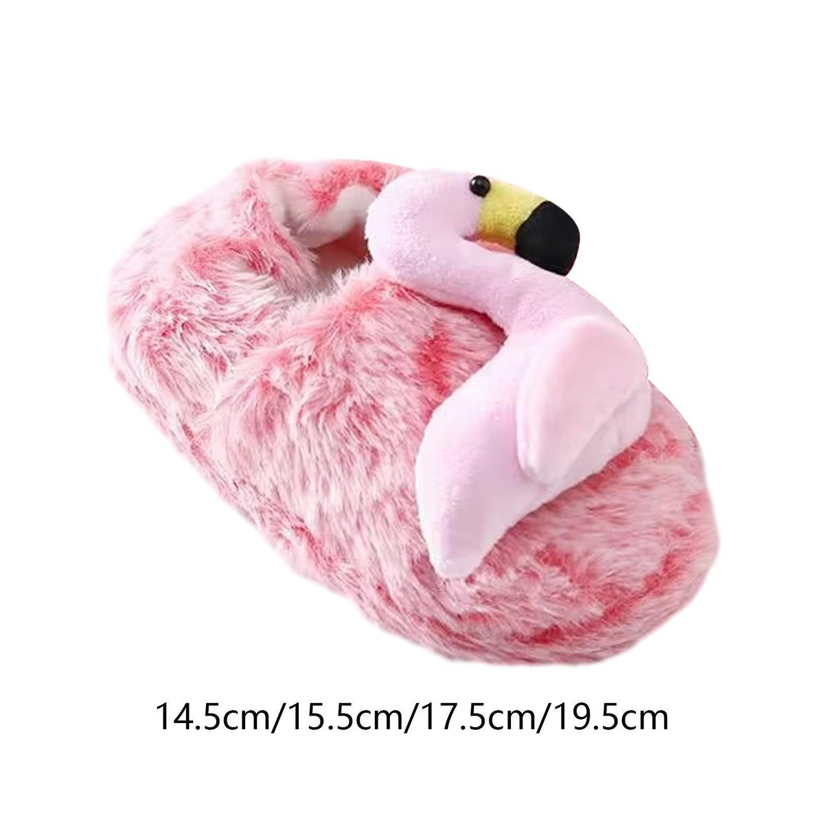 Bothyi Women's Flamingo Plush Slippers - Soft 3D Pink Slippers With Foam Sole