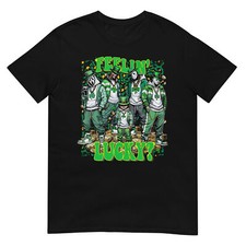 Funny Feelin' Lucky Funny St. Patrick  s Day Horror Mashup T-Shirt