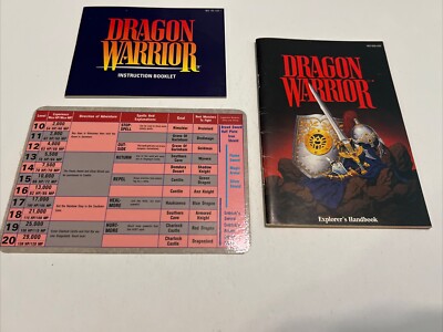 Dragon Warrior NES w/ Adventure Guide, Manual - Fast Free Shipping