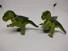 Tyrannosaurus Rex Safari LTD 1997 Dinosaur Mini Figure Set Baby T-Rex 3.5" Lot 