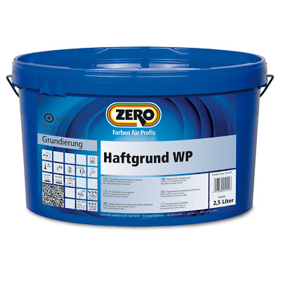 ZERO Haftgrund WP Deckkraft Plus weiß Lösemittelfreie Grundierfarbe 2,5L