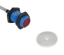 Photoelectric Sensor 24V Diffuse w/ Reflector  up to 7m Sensing Distance Pigtail