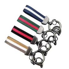 Strap Keyring Keychain For Car Bike Key Chain Ring Key Fob Business PU Leather