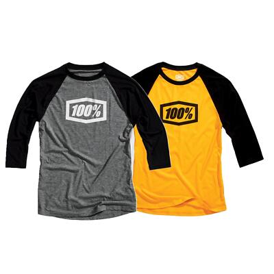 100% Herren T-Shirt 3/4 Essential Tech Tee Fahrrad Mountainbike MTB Shirt Style