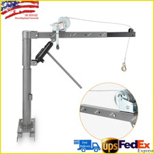 1000lbs Hydraulic Pickup Truck Crane Folding Mounted Bed 360 Jib Engine Hoist